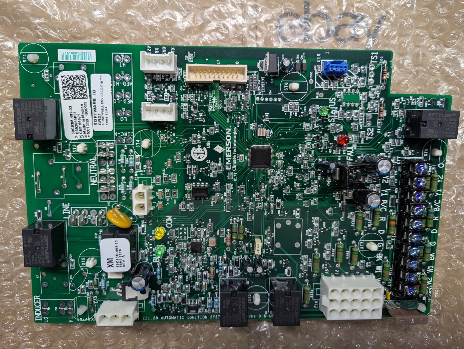 Trane CNT06671 CONTROL INTEGRATED FURNACE CONTROL (MODULATING) 50C63M-495-03
