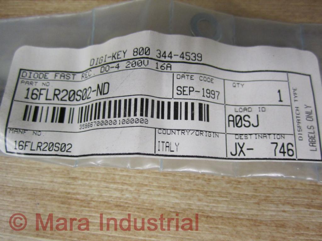 Digi-Key 16FLR20S02-ND Semiconductor Diode Kit
