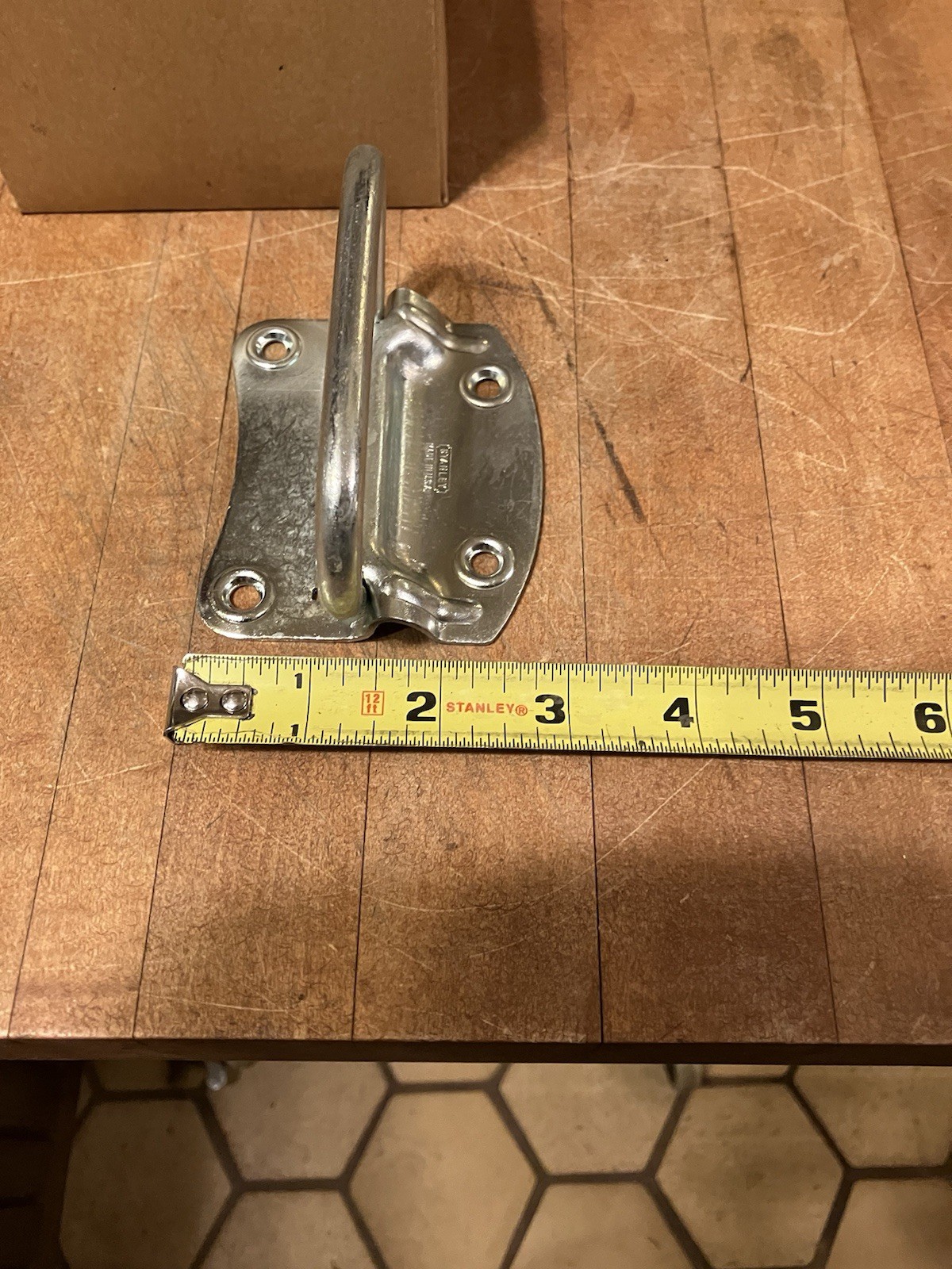 NOS Vtg. 5 Sets Stanley 1205 US2C Steel Zinc Plated Chest Handles No. 3 1/4 USA
