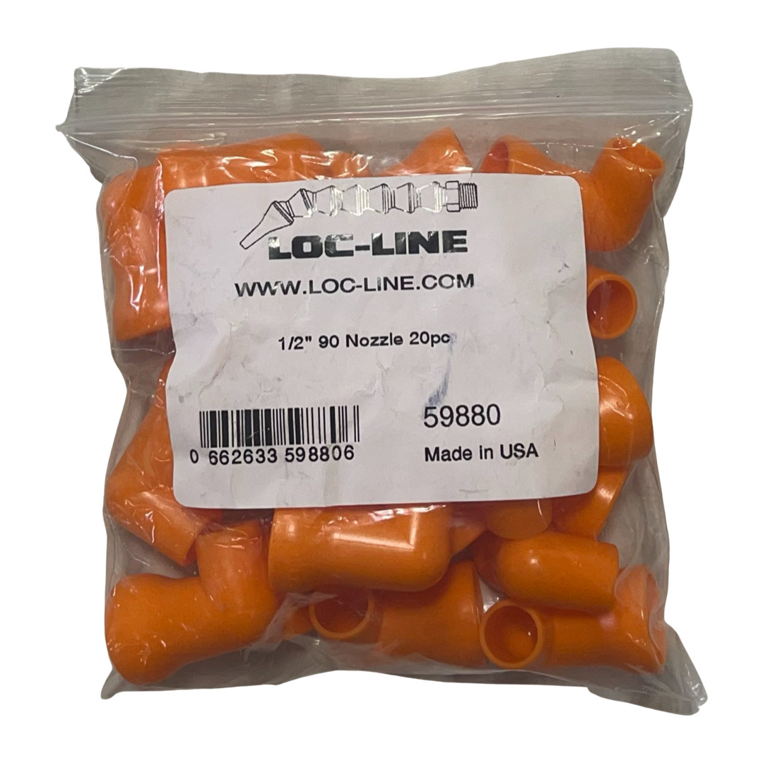 Loc-Line 1/2″ 90Â° Nozzles 20 Pack USA Made