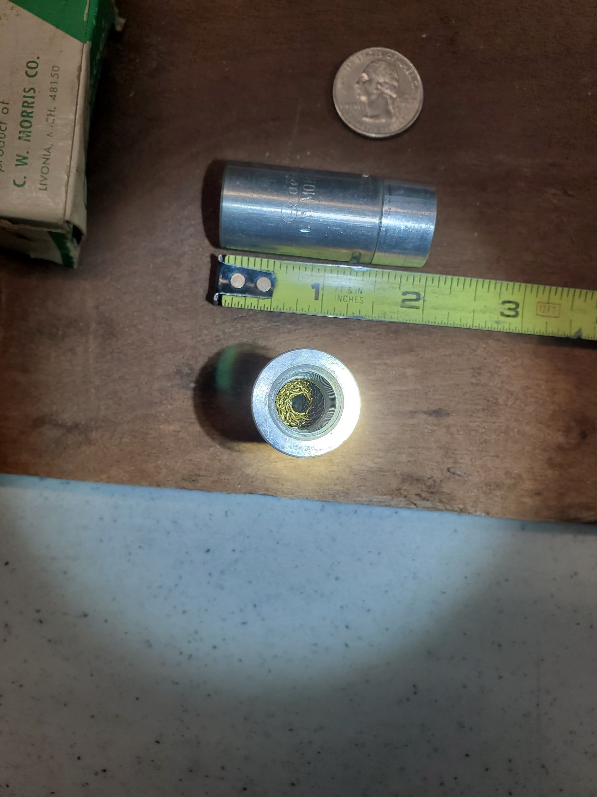 (2) C.W. Morris Co. Quietaire 1/4NPT Pneumatic Silencer Muffler E26 New Open Box