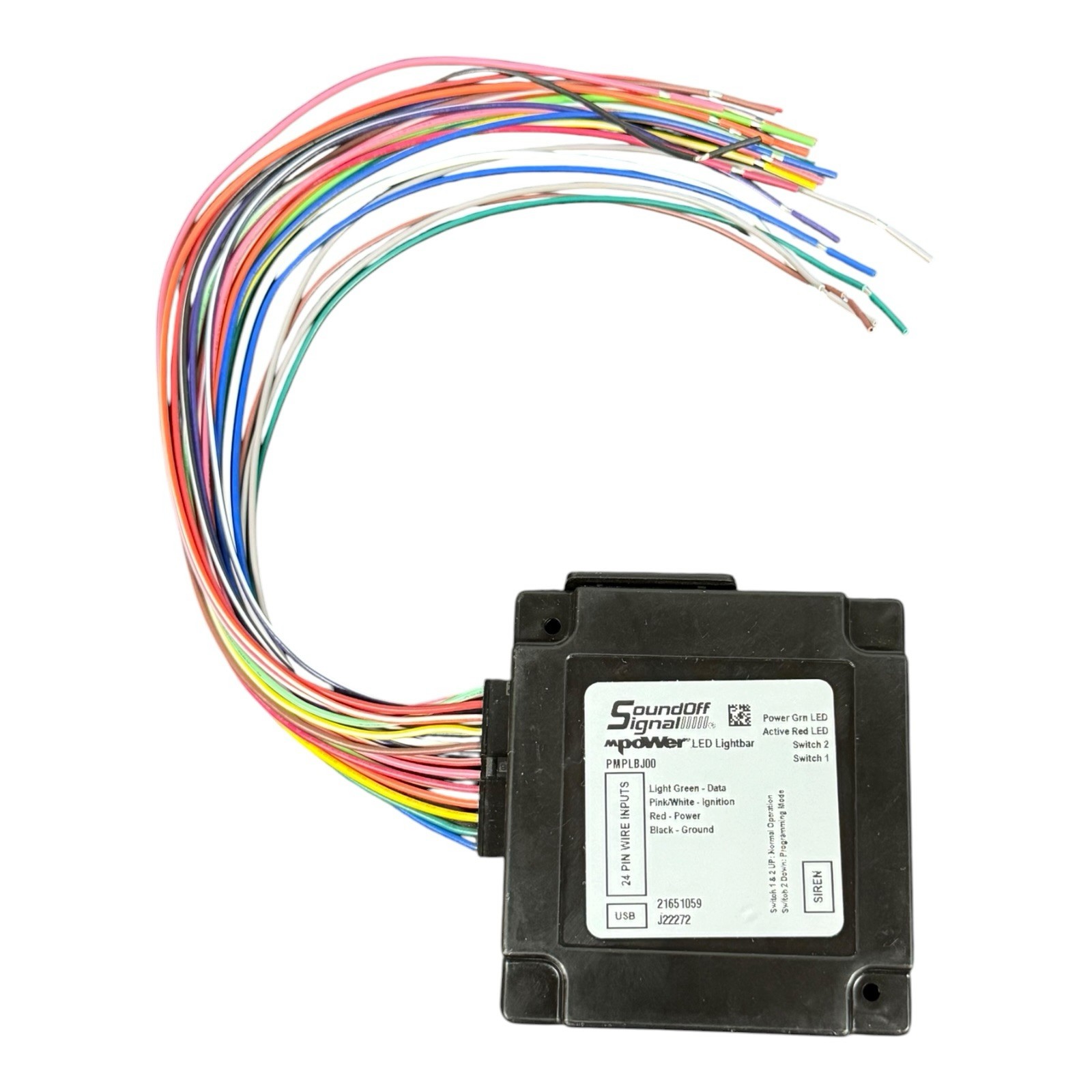 SoundOff Signal mPower PMPLBJ00 Breakout Box Interface Module New