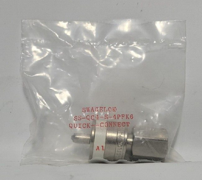 GENUINE Swagelok SS-QC4-S-4PFK6 Stainless Steel Quick Connect Keyed Stem
