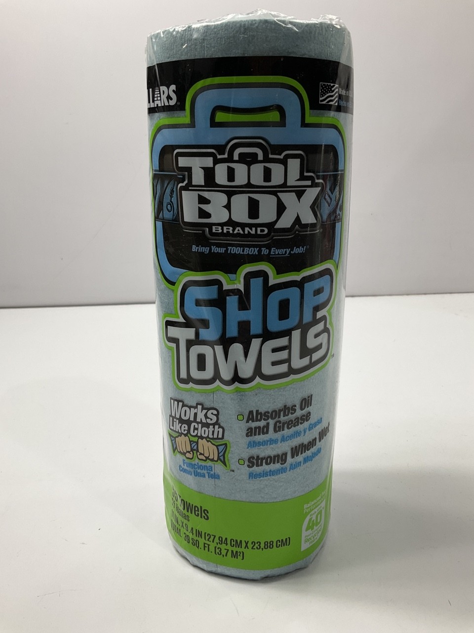 Sellars 54400 Blue Shop Paper Towel Recycled Disposable 11″ L X 9″ W 55 Shets