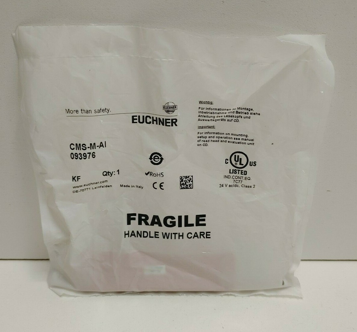 NEW OLD STOCK! EUCHNER RED MAGNETIC ACTUATOR CMS-M-AI 093976