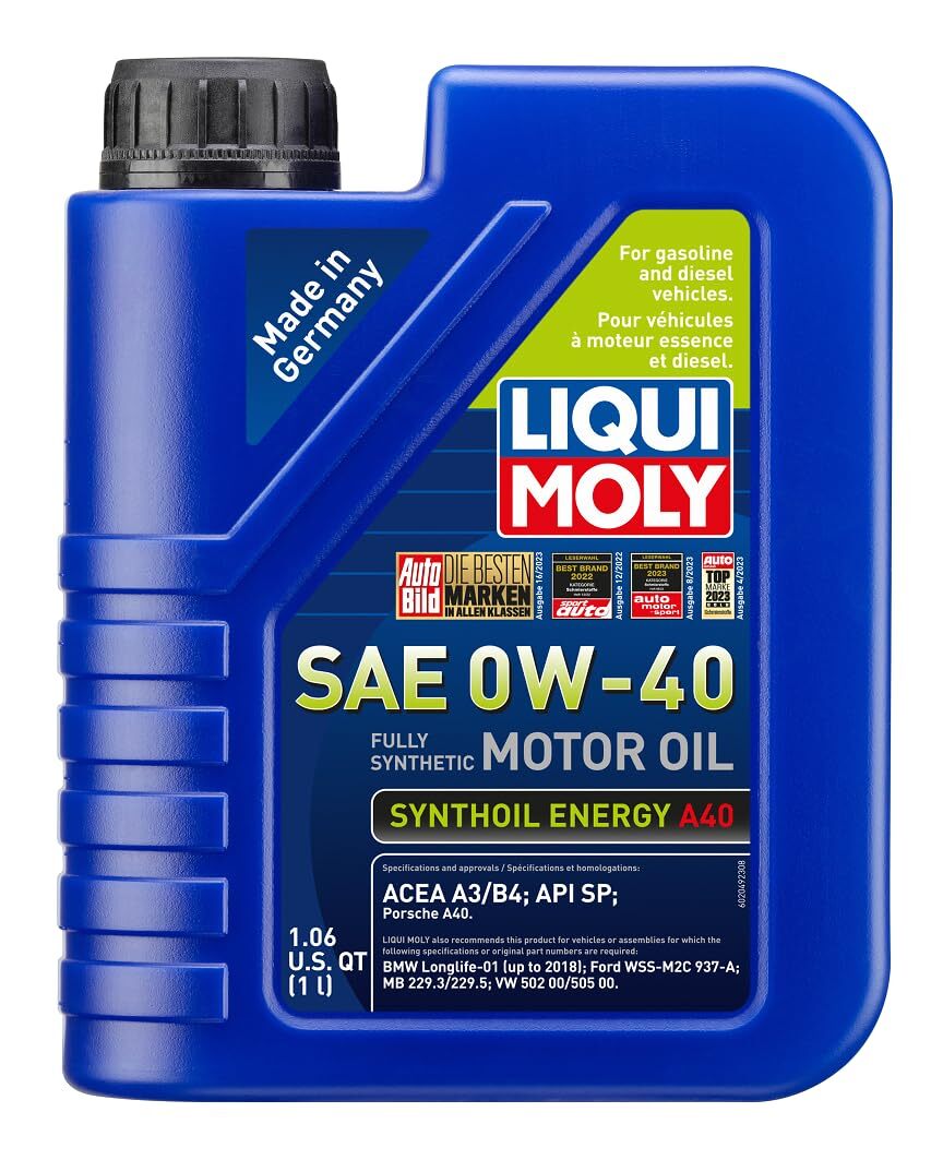 LIQUI MOLY Synthoil Energy A40 SAE 0W-40 1 L Fully synthetic engine oil SKU 2049