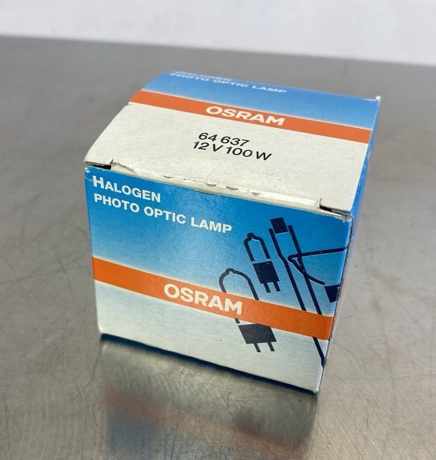 NEW OSRAM HALOGEN DISPLAY OPTIC LAMP LIGHT BULB 64637 12V 100W Fast Shipping!