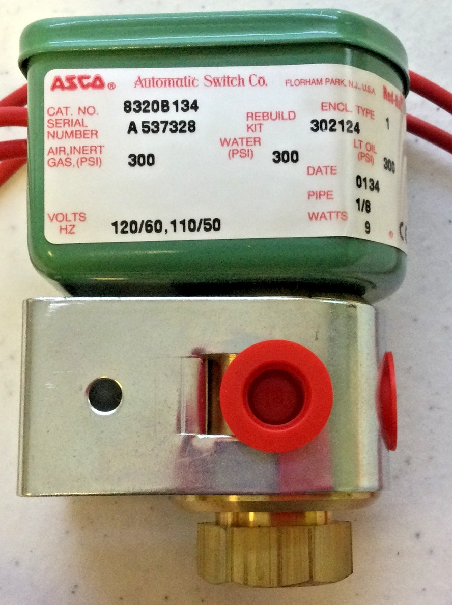 NEW ASCO 8320B134, 120/60, 110/50; A537328; 1/8” SOLENOID VALVE, FREE SHIPPING
