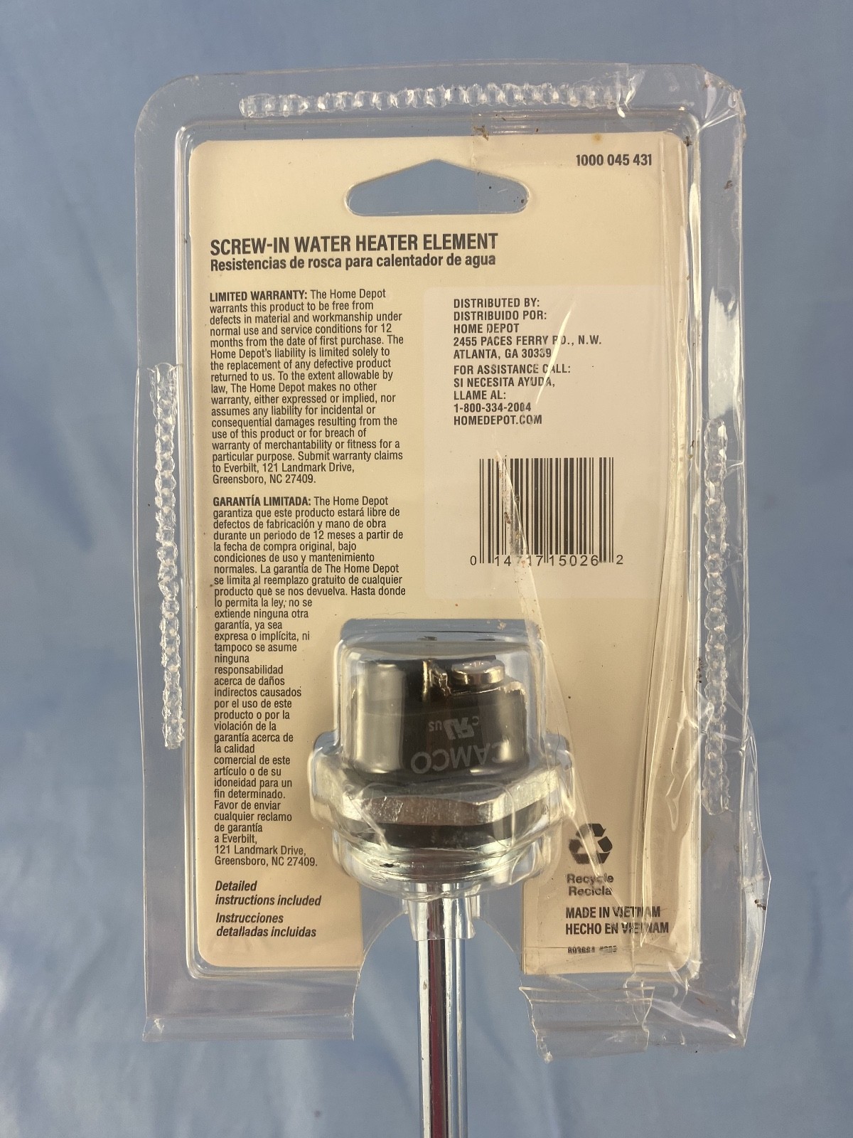 New Open Box B & K 1 – 1/2 Socket Set Hot Water Heater