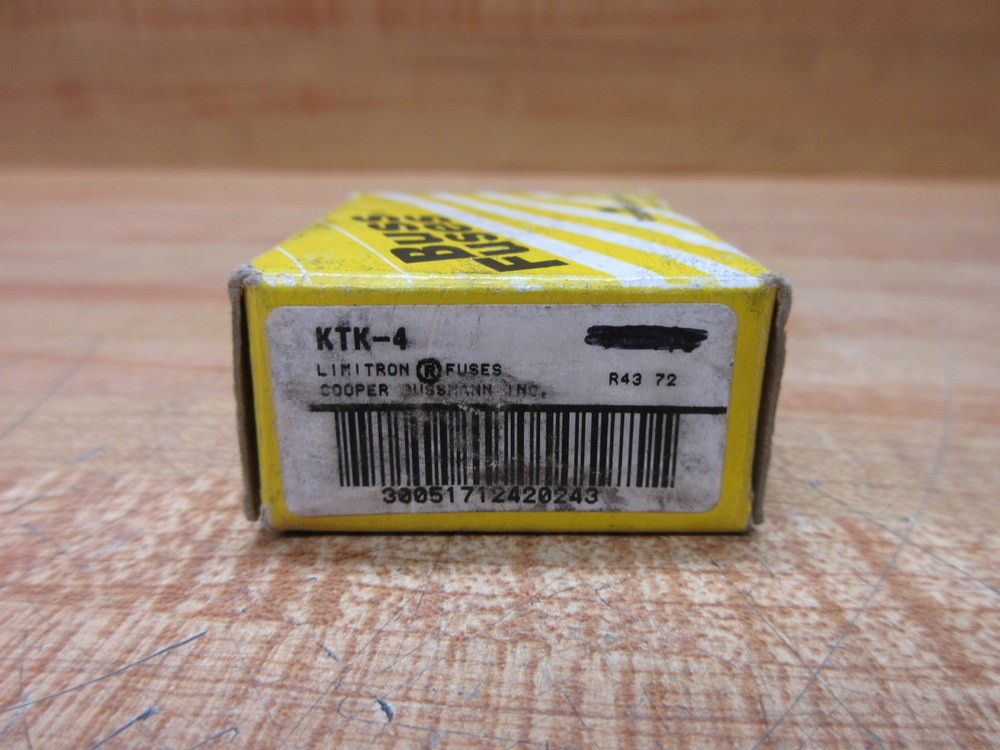 Buss KTK-4 Bussmann Fuse Cross Ref 6F132 (Pack of 9)