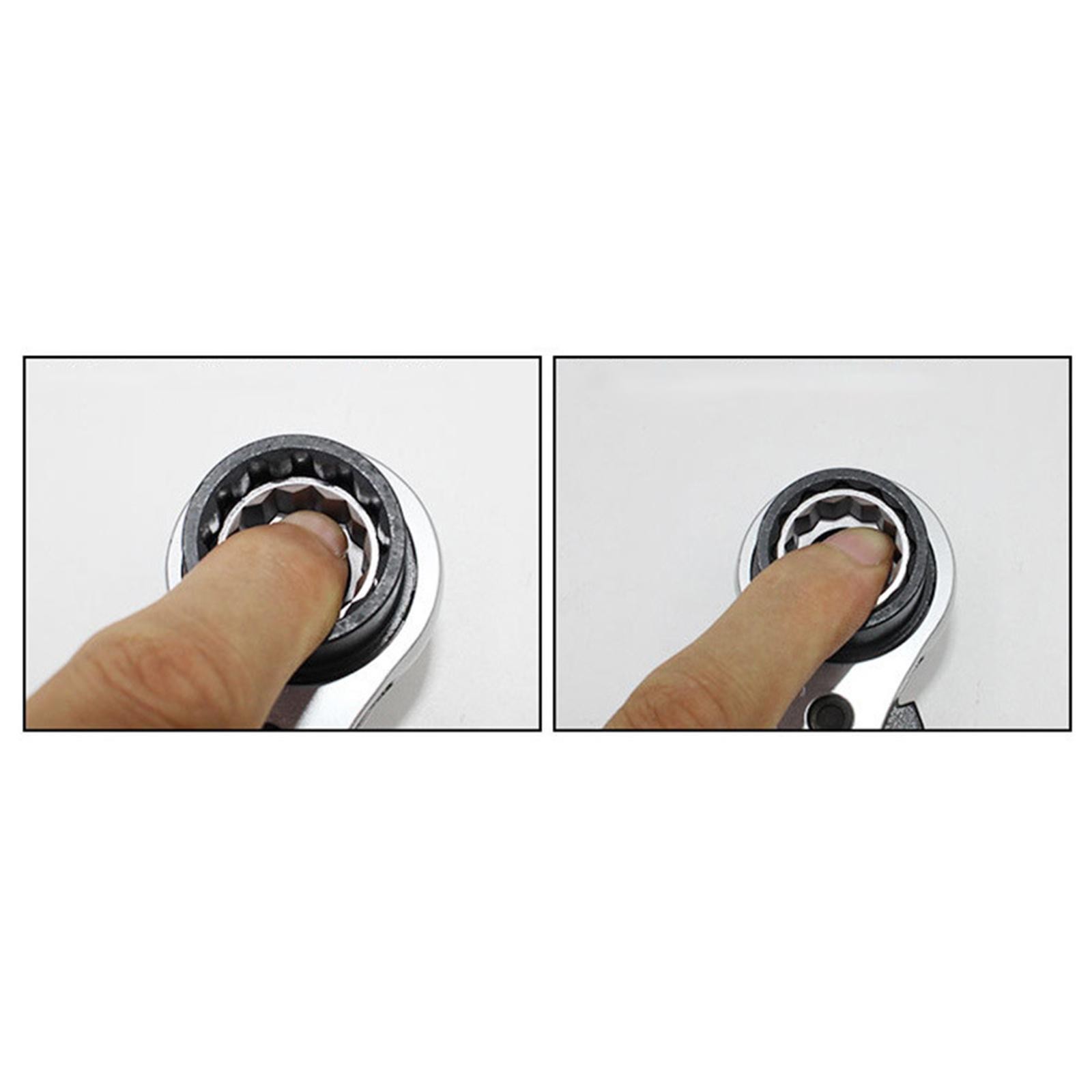 1/4″ Drive 8 in1 Double Head Ratchet Wrench Universal Fast Hand Tools
