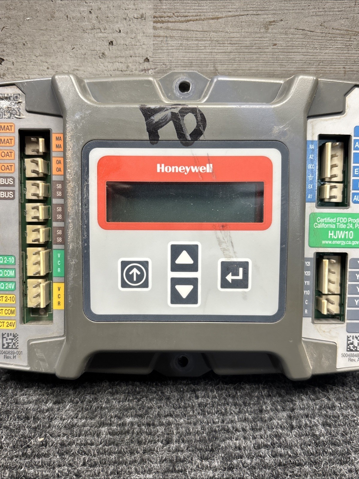 HONEYWELL W7220A1000 Software Ver 1.14 Economizer Controller