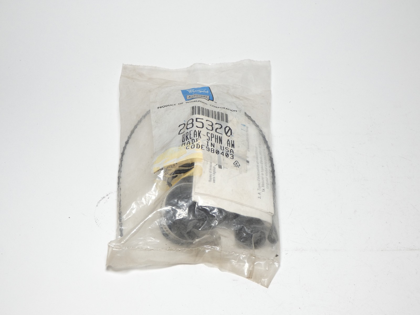Whirlpool 285320 Washer Siphon Break Kit – NEW Surplus!