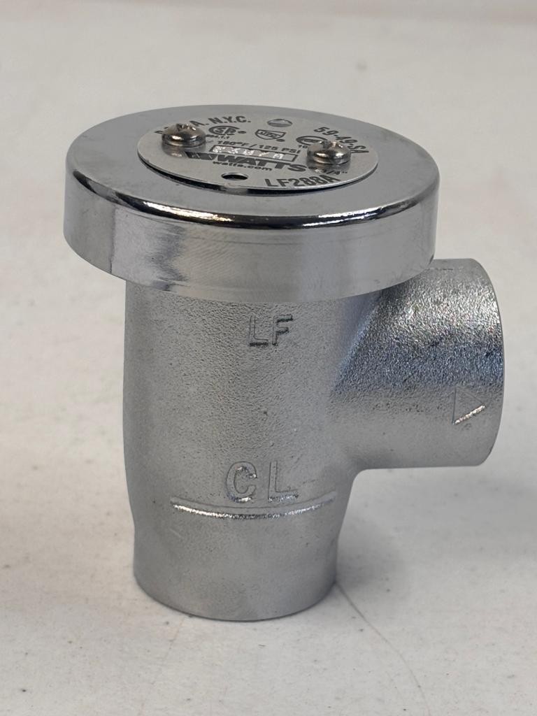 Watts LF288A 3/4″ Lead Free Anti-Siphon Vacuum Breaker Chrome Plated Brass Valve