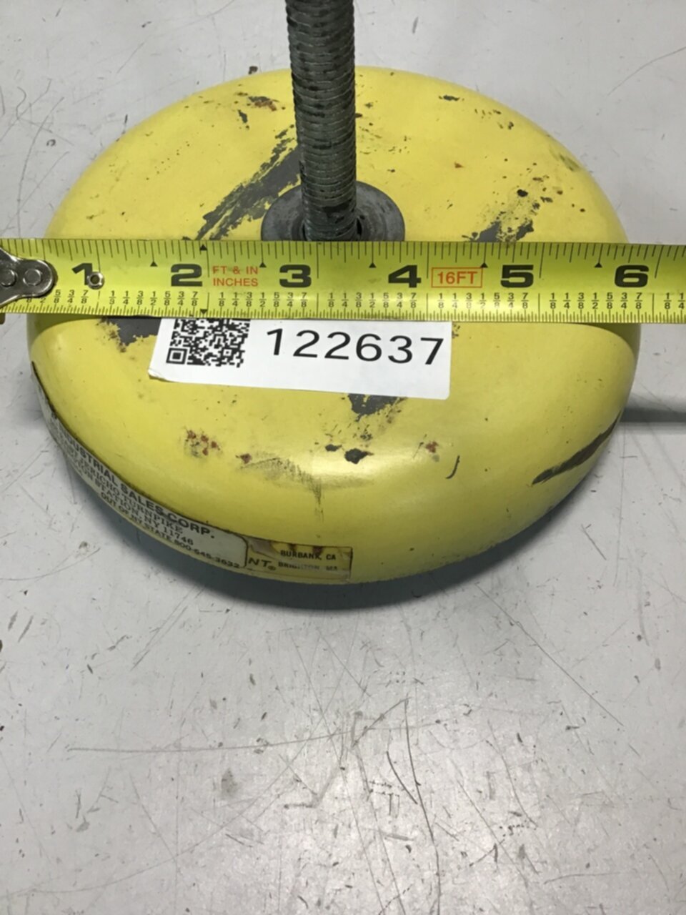 BARRY CONTROLS Leveling Mount Pad 6 Inch LM5B Used #122637
