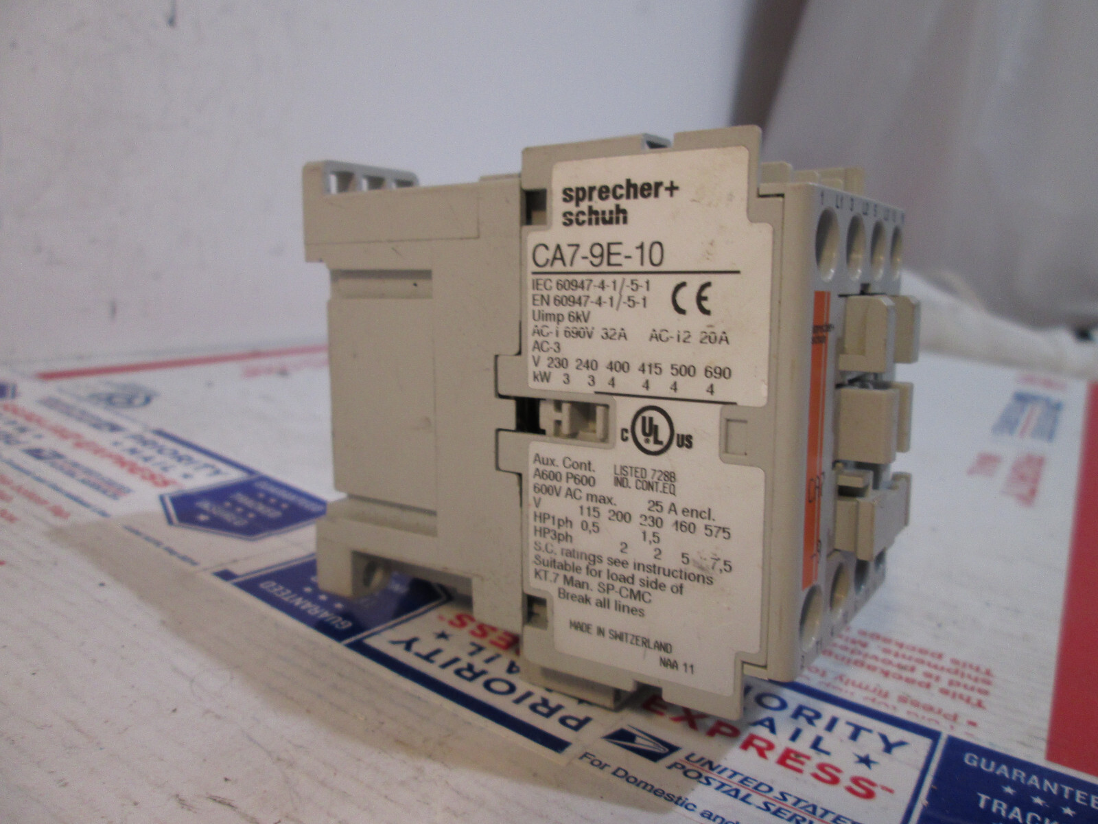 Sprecher + Schuh CA7-9E-10-24E Contactor 3P 24V DC E Coil CA7-9E-10