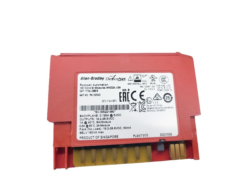 NEW ALLEN BRADLEY 1734-OB8S /B 8 CHANNEL SAFETY SOURCING OUTPUT MODULE *READ*