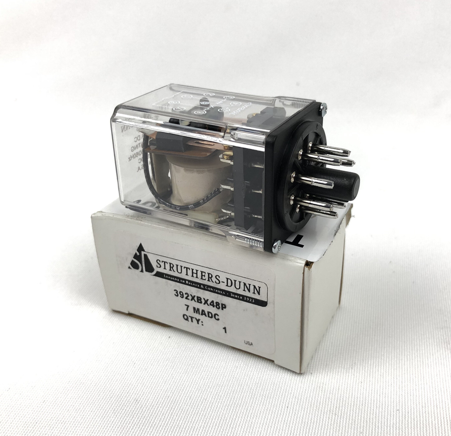 Struthers-Dunn 392XBX48P-7.MADC Electromechanical Relay 8-Pin