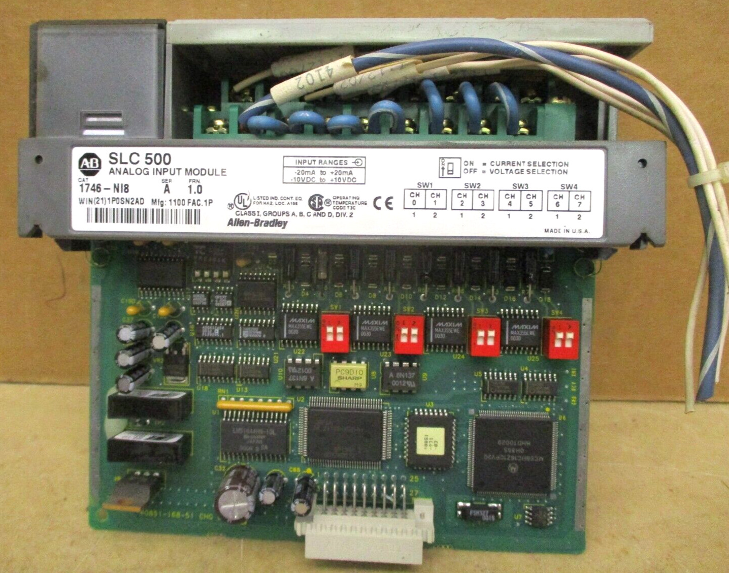 Allen-Bradley SLC 500 1746-P3 Ser A SLC 5/04 CPU 1747-L542 48669GN