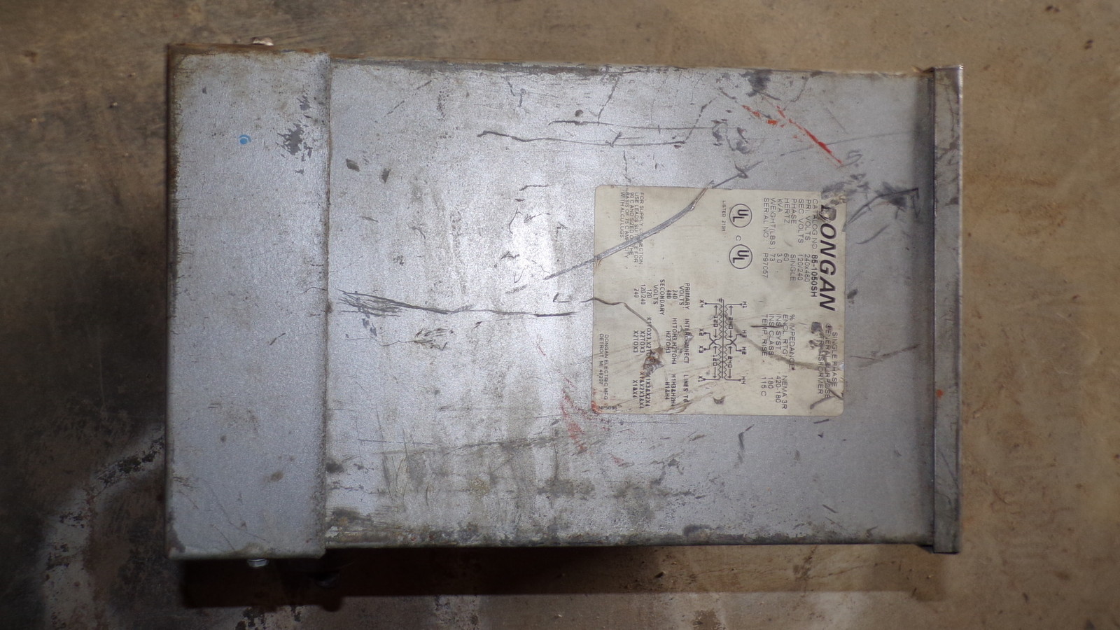 Dongan 85-1050SH Single Phase General Purpose Transformer *FREE SHIPPING*