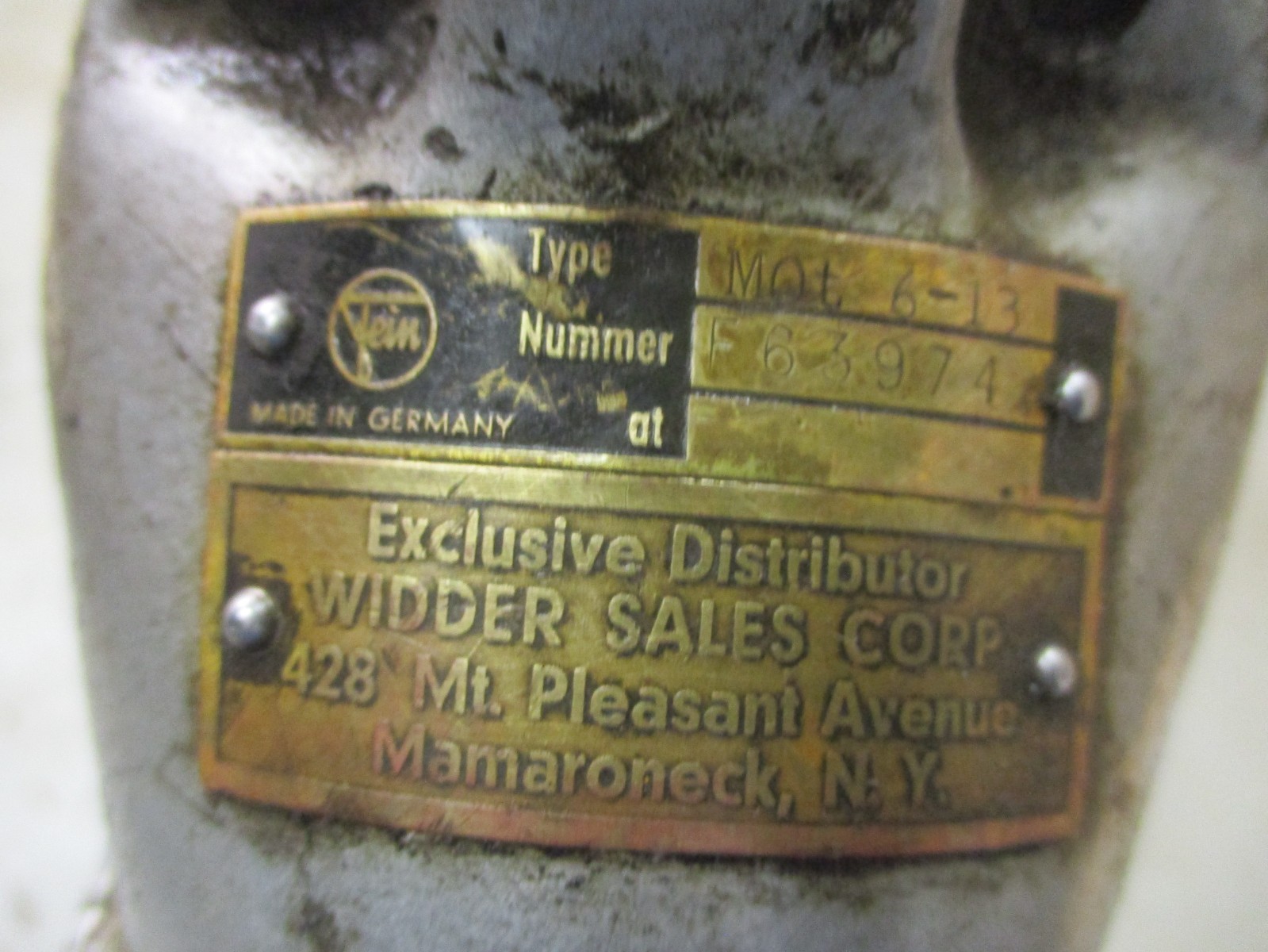 Fein Type MOT 6-13 F63974 Type MOT 6-18 7340 1.45m^3/min 60mm 336/min 53489DN