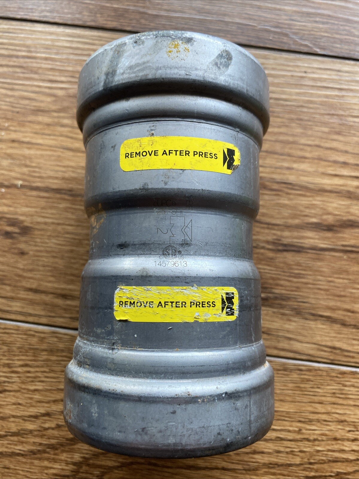 Mueller CP10150G Carbon Steel Coupling With Stop, P X P, 2in X 2in