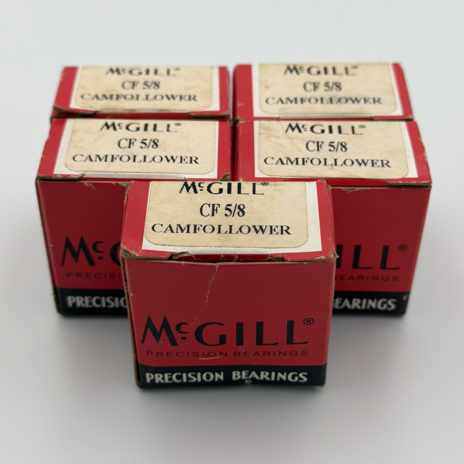MCGILL CF 5/8 CAM FOLLOWER PRECISION BEARINGS LOT OF (5)