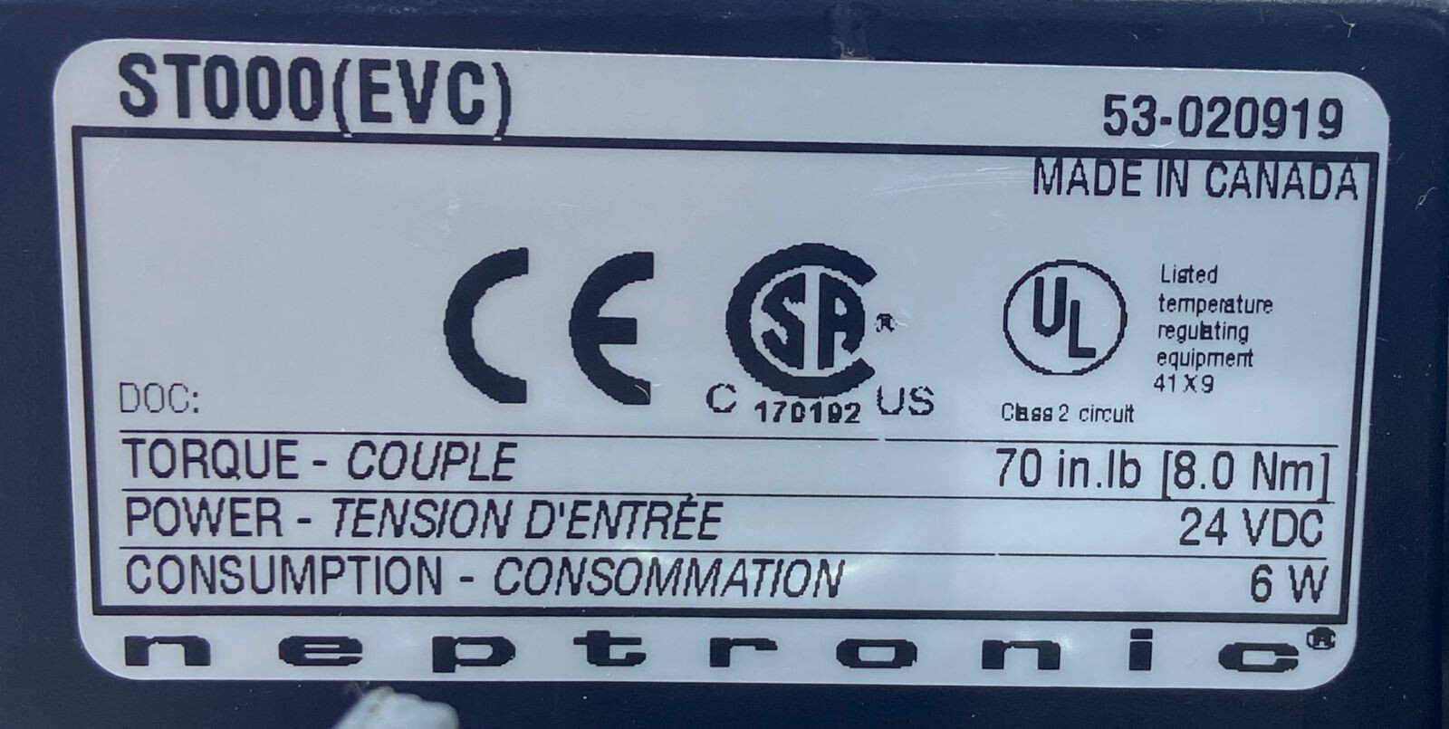 Neptronic EVCB14NIT2S VAV Controllers , CH#397