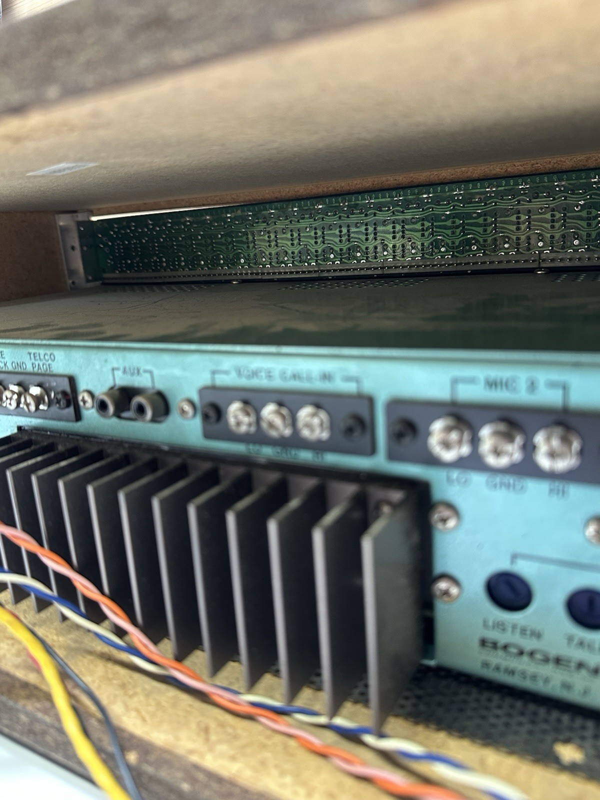 BOGEN SBA 225 Master Control Console with MCP 35A Intercom System (UNTESTED)