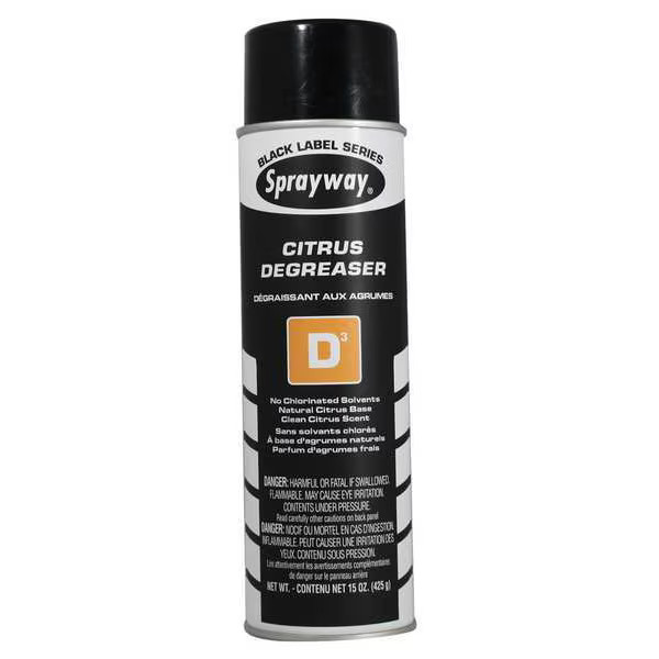 Sprayway Degreaser, 15 oz, Aerosol Can, Liquid, Colorless SW286 Sprayway SW286