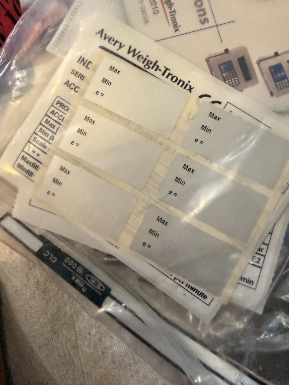 NEW GSE 60 Series Indicator Avery Scale User Instructions CD-Rom w/ stickers 465