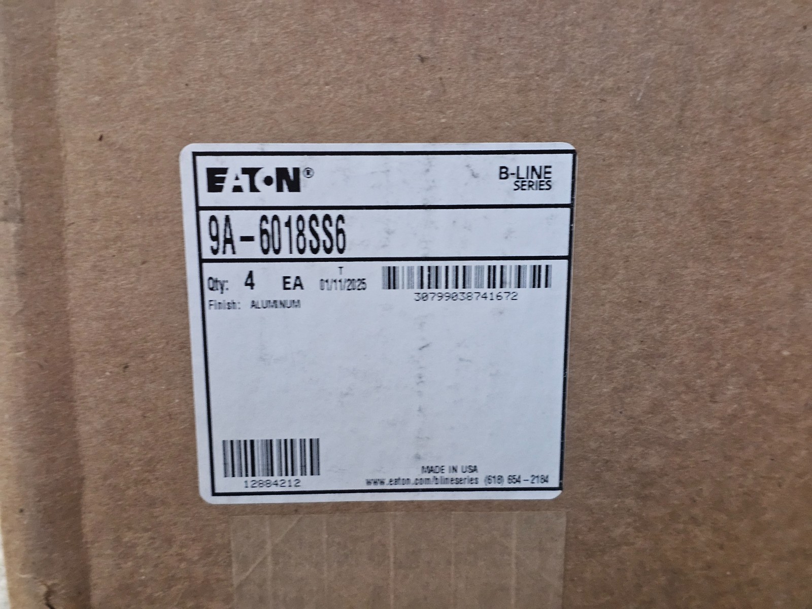 Eaton B-Line Series 9A-6018SS6 Heavy Duty Expansion Splice Plate For S8A