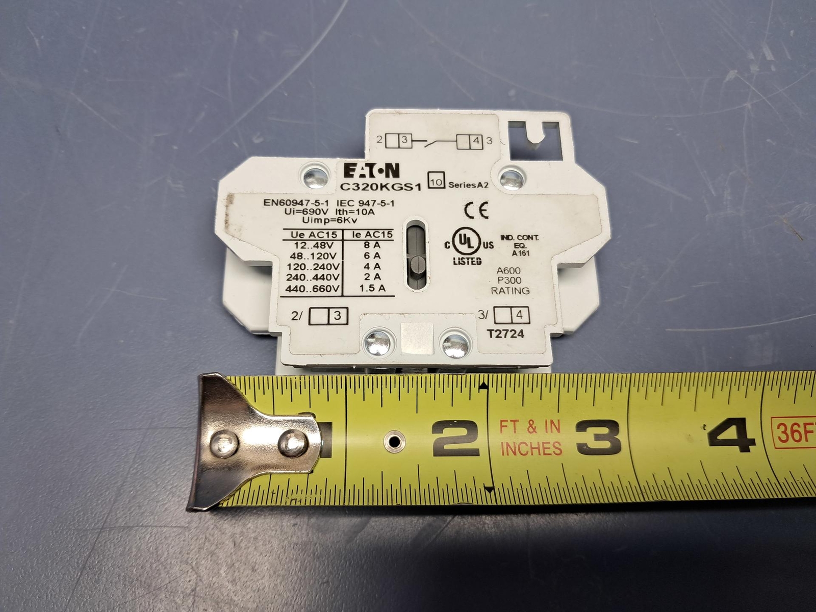 EATON CUTLER HAMMER C320KGS1 Side Mount Auxiliary Contact Freedom Series