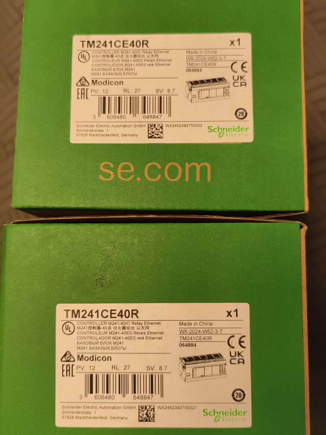 1PS New Schneider TM241CE40R Welcome counteroffer