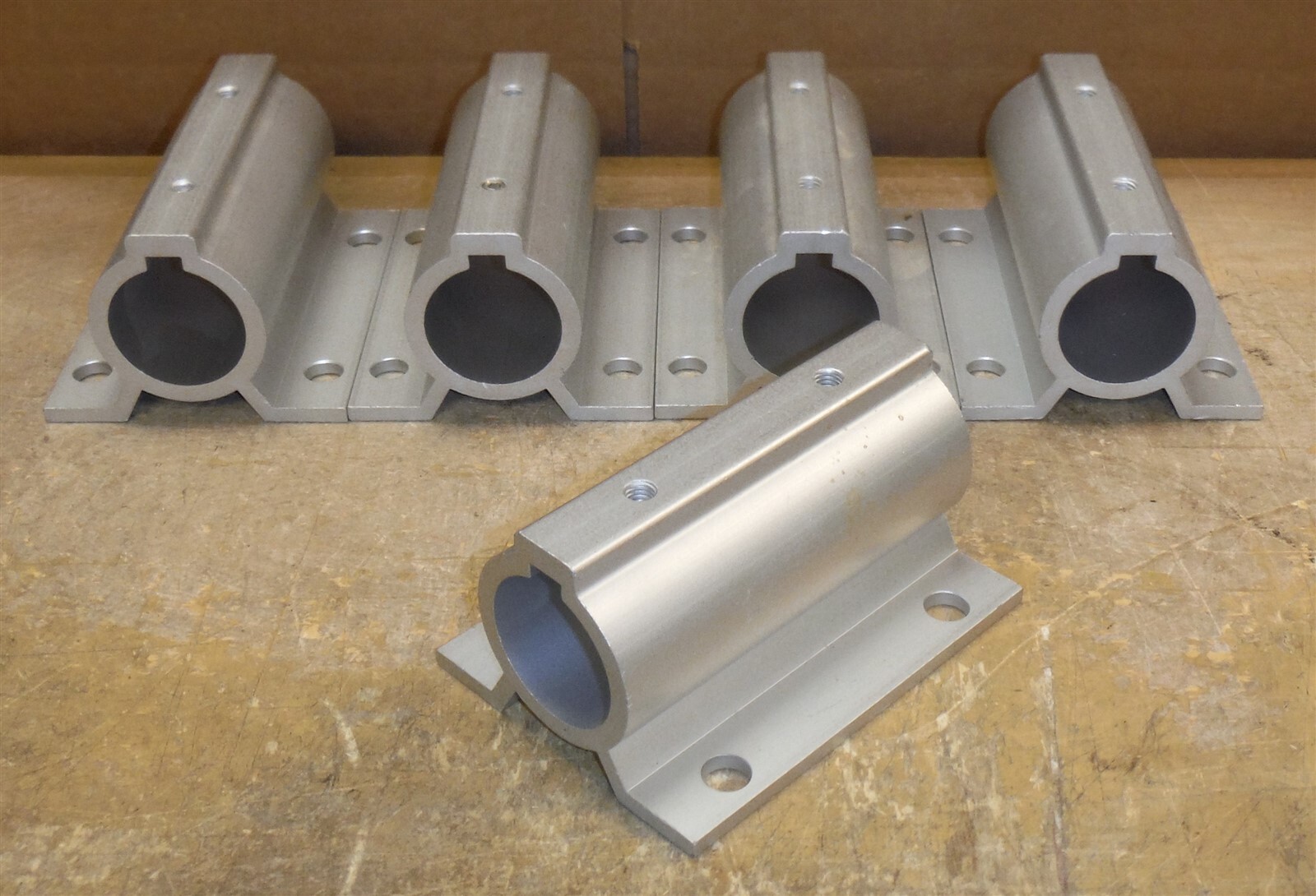 LOT of 5 HD Aluminum Pipe / Rail Mounts 6″ X 4 1/2″ – 1 7/8″ ID *ndr6a