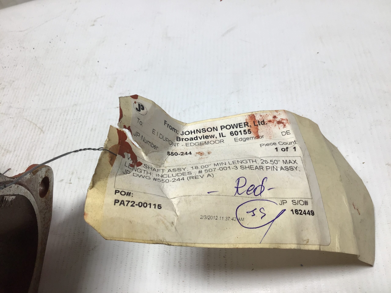 Johnson Power SHAFT ASSY, 18.00″ JP number 550-244