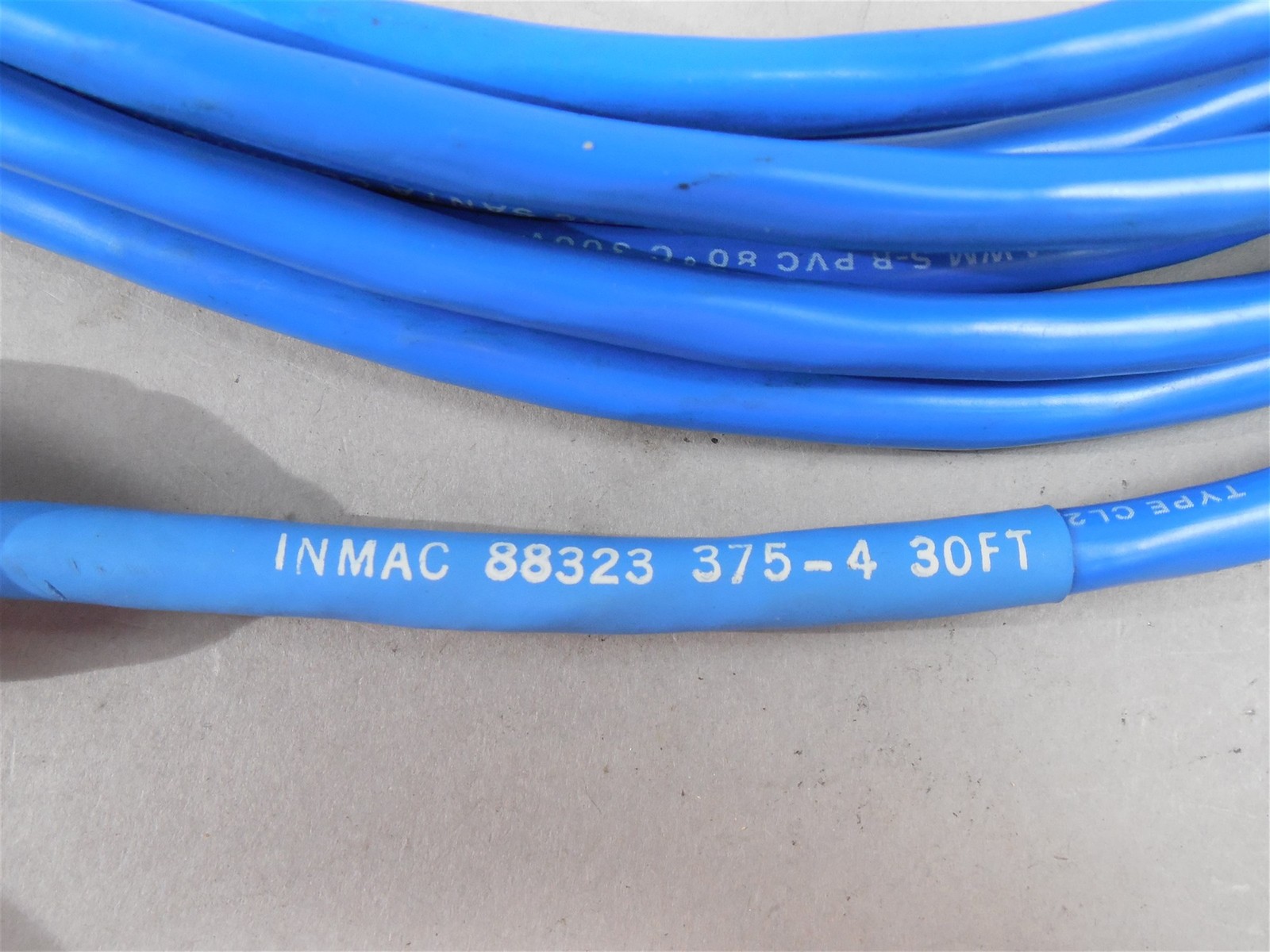 Inmac Clear Signal Cable 0375-4 30ft w/AMP 15-Pin Connectors 24AWG 300V – NEW