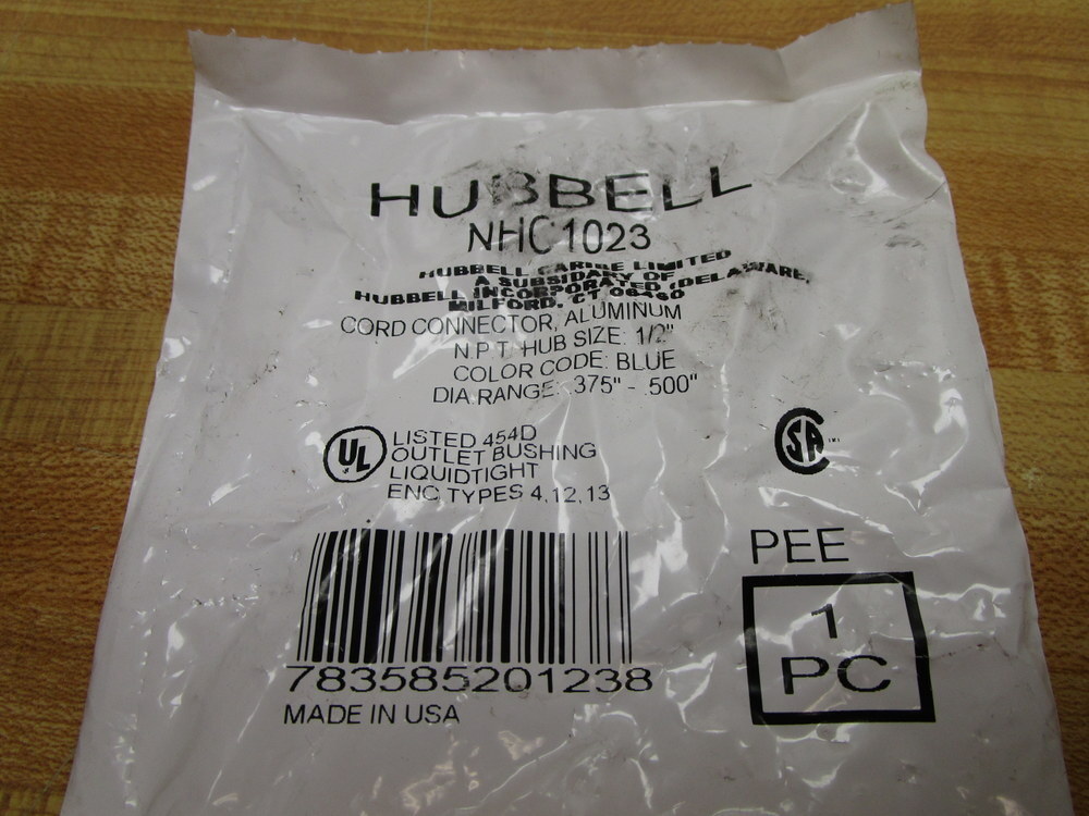 Hubbell NHC1023 1/2″ Male Cord Connector (Pack of 2)