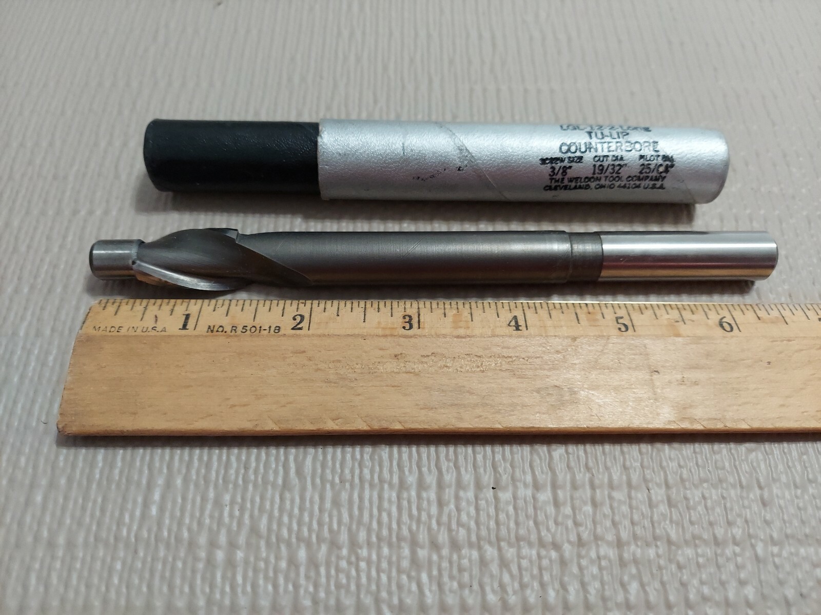 NEW WELDON LGL-12-1-2 LONG TU-LIP 3/8″ x 19/32″ x 25/64″ COUNTERBORE