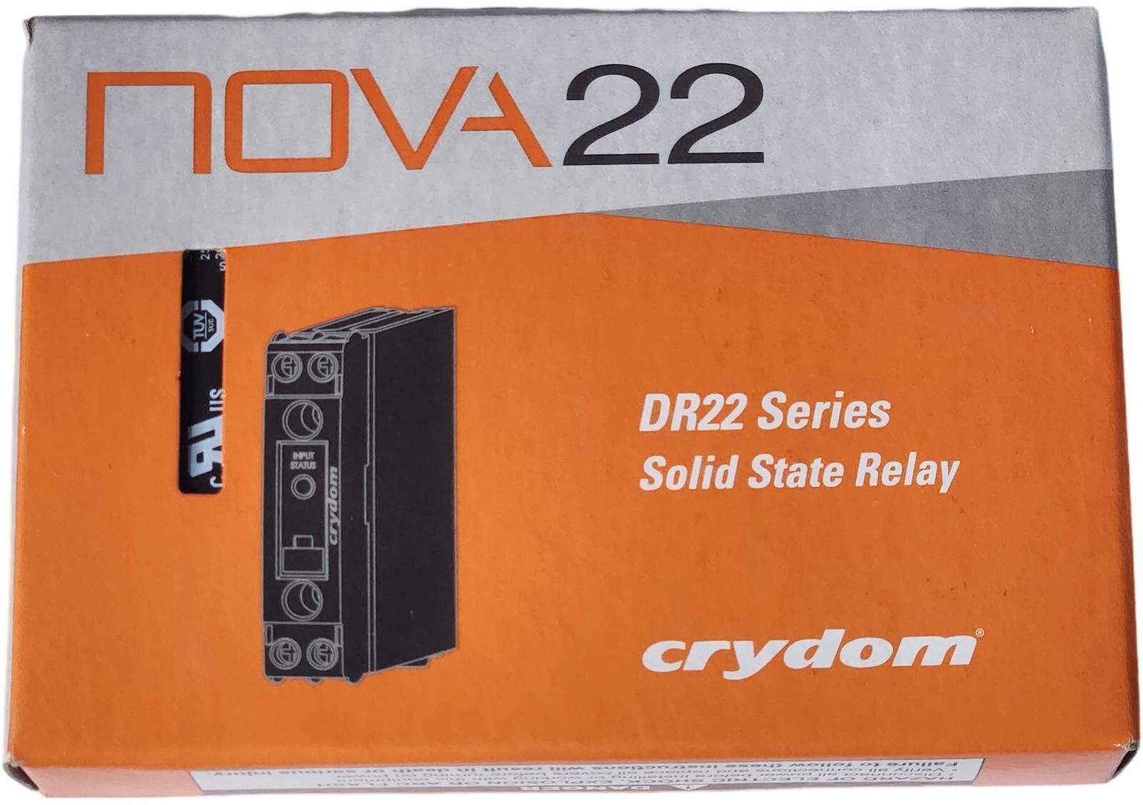 Crydom DR2260A30UR Solid State Relay 30A 90-280VAC/DC 600VAC .5-3HP kW