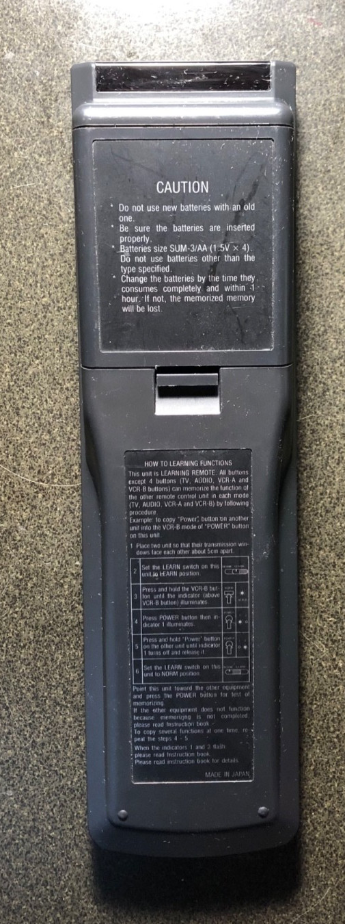 Vintage Mitsubishi 939P308A1 Remote Control