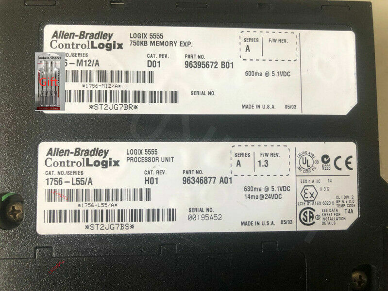 1756-L55M12 1756L55M12 90days warranty via DHL or FedEx