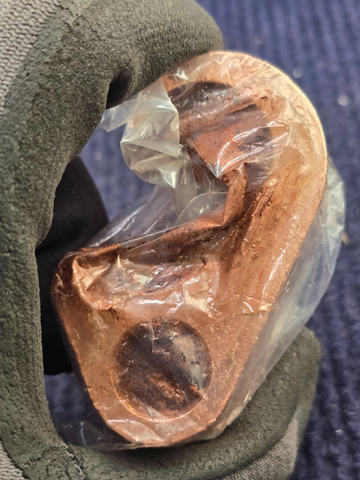 (QTY 3) Burndy YGHP34C29 Copper Conductor, Compression Ground C-Tap Connector