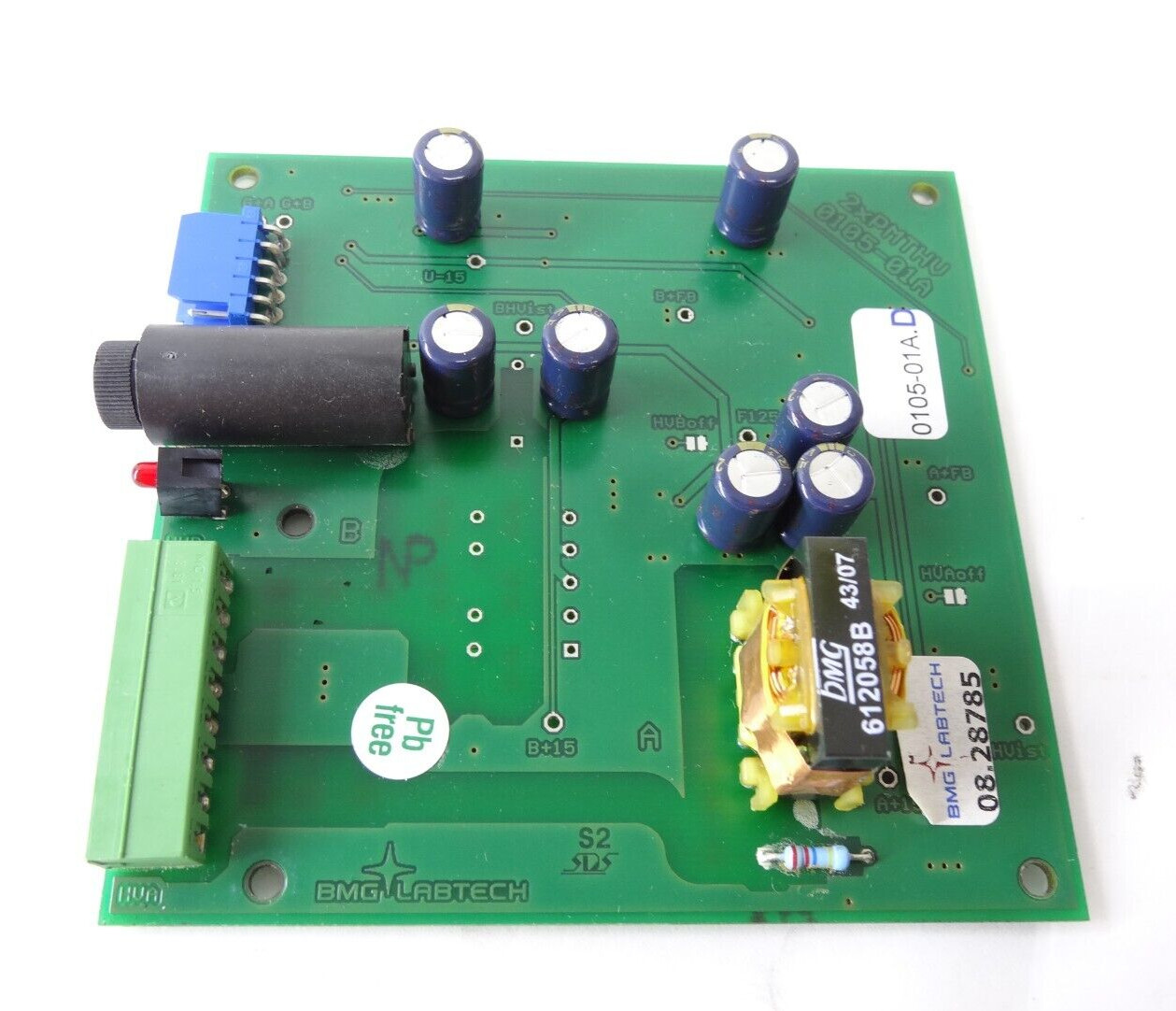 BMG Labtech Fluostar Optima 0105-01A 2xPMTHV Board