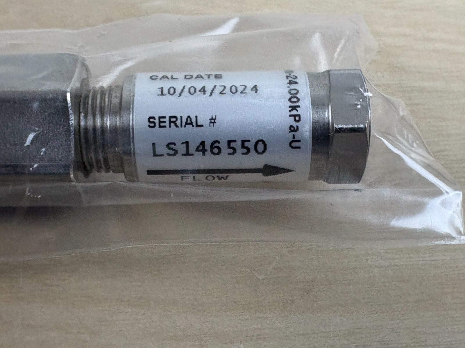 Cincinnati CTS Fixed Leak Orifice Standard, 64.31 scc/m @ 24.0 kPa, 520-64.39