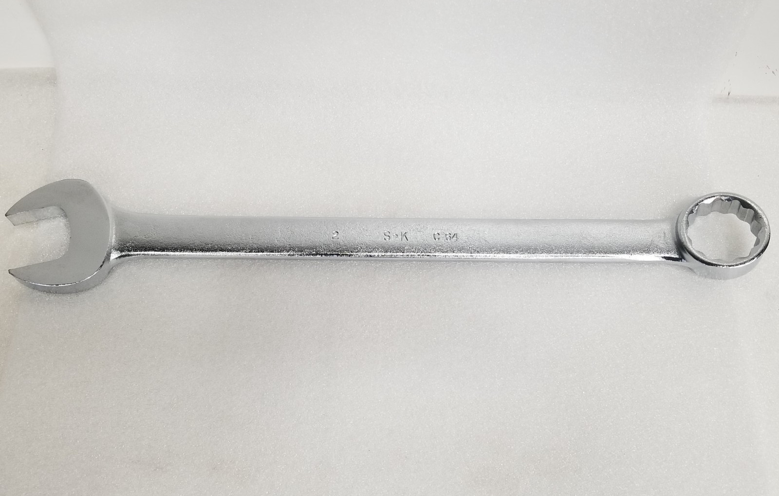 S-K Tools C64 Combination Wrench 2-inch SurGrip 12-Point 25.5″-OAL Made in USA
