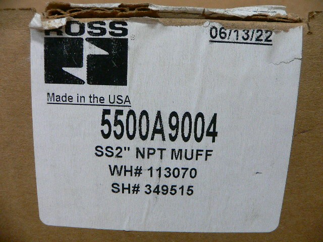 Ross Controls 5500A9004 Silencer Nickel Plated Cold Rolled Steel Male 2″ Port