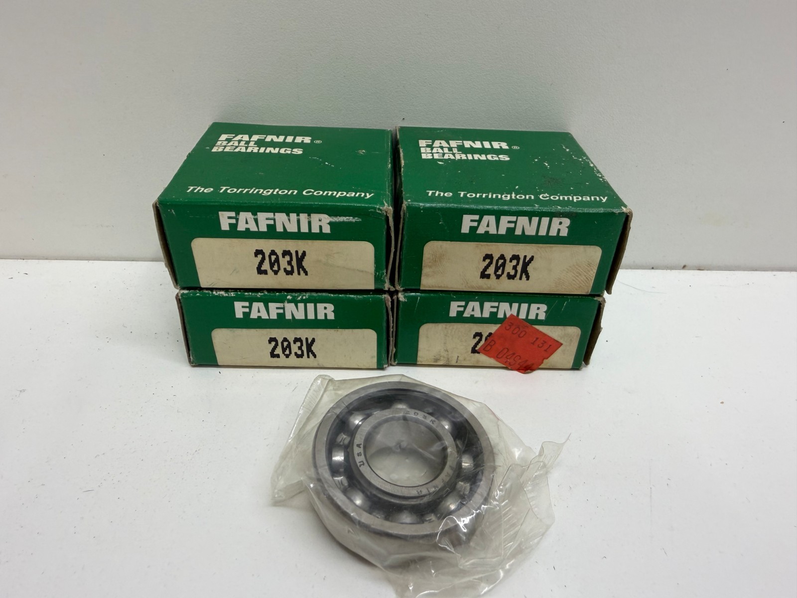 LOT OF (4) NEW IN BOX! FAFNIR DEEP GROOVE BALL BEARINGS 203K