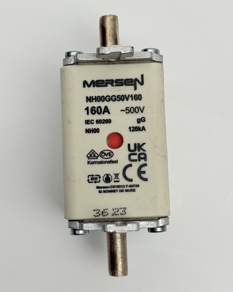 MERSEN NH00GG50V160 FUSE, 500V, 160A