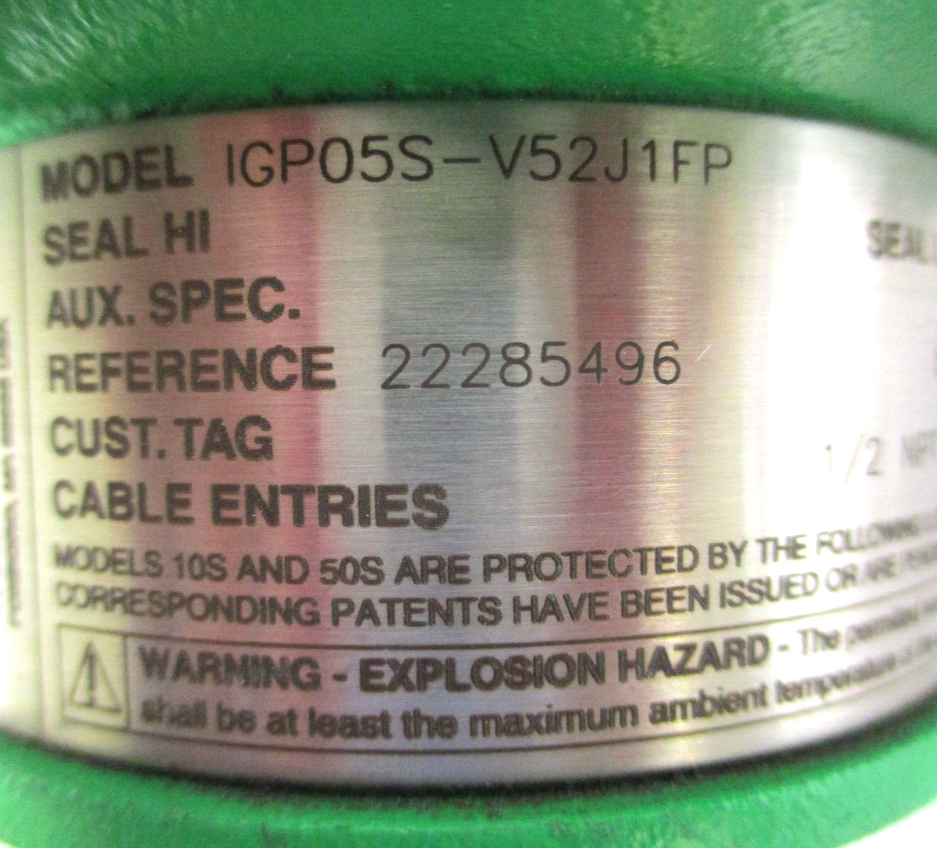 SCHNEIDER ELECTRIC FOXBORO TRANSMITTER , IGP05S-V5231FP , 1/2″ MNPT , SURPLUS